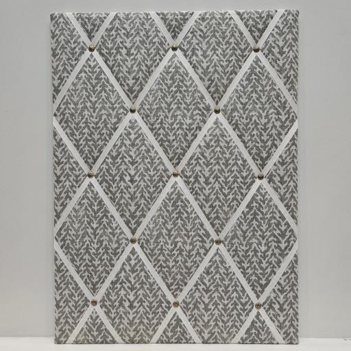 Green and Stone Block Print with Cream Ribbon 1.jpg
